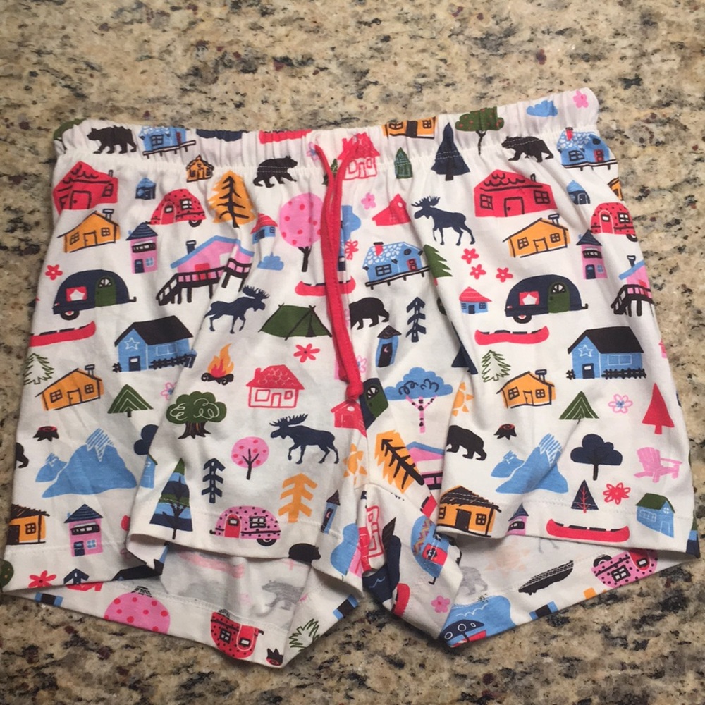Camping pajama shorts